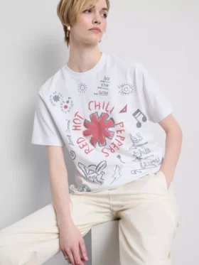Red Hot Chili Peppers tasarımlı tişört