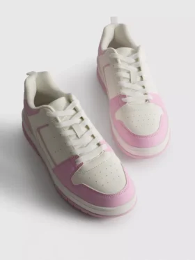 Renk bloklu kort sneakerları Renk bloklu kort sneakerları