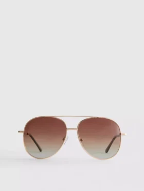 Renkli aviator güneş gözlüğü