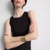 Örgü desenli, entegre sütyenli midi elbise Örgü desenli, entegre sütyenli midi elbise