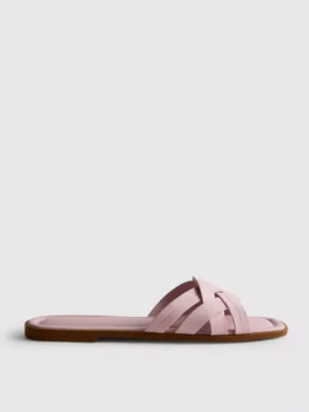Örgülü kayışlı mules