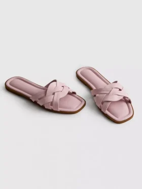 Örgülü kayışlı mules