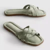 Örgülü kayışlı mules