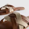 Örgülü kayışlı mules