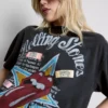 Rolling Stones desenli tişört elbise Rolling Stones desenli tişört elbise
