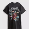 Rolling Stones desenli tişört elbise Rolling Stones desenli tişört elbise