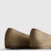 Süet bale düz ayakkabıları