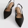Sivri burunlu slingback terlik