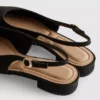 Sivri burunlu slingback terlik