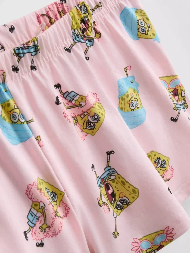SpongeBob SquarePants desenli kısa pijama SpongeBob SquarePants desenli kısa pijama