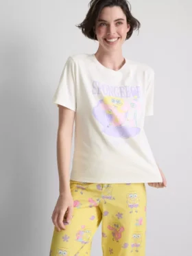 Spongebob Squarepants OOTD Grafik Desenli Pijama Üstü