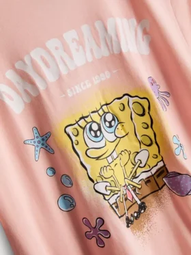 Spongebob Squarepants pamuklu karakter pijamaları