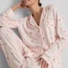 Stacey Solomon kareli erkek tarzı pijama Stacey Solomon kareli erkek tarzı pijama