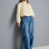 Üstün kaliteli pamuklu denim varil paça Jean Üstün kaliteli pamuklu denim varil paça Jean