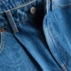 Üstün kaliteli pamuklu denim varil paça Jean Üstün kaliteli pamuklu denim varil paça Jean
