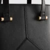 Suni deri mini tote çanta
