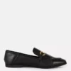 Suni deri snaffle loafer ayakkabılar