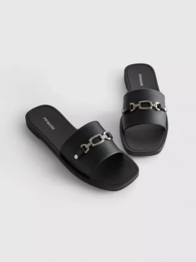 Suni deriden yapılmış snaffle terlikler