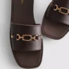 Suni deriden yapılmış snaffle terlikler