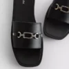 Suni deriden yapılmış snaffle terlikler