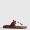 T-bar tokalı mules sandaletler