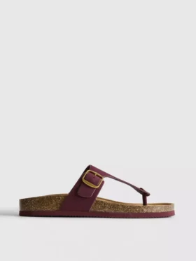 T-bar tokalı mules sandaletler