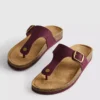 T-bar tokalı mules sandaletler