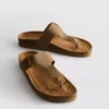 T-bar tokalı mules sandaletler