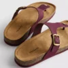 T-bar tokalı mules sandaletler