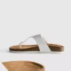 T-bar tokalı mules sandaletler
