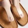 T-bar tokalı mules sandaletler