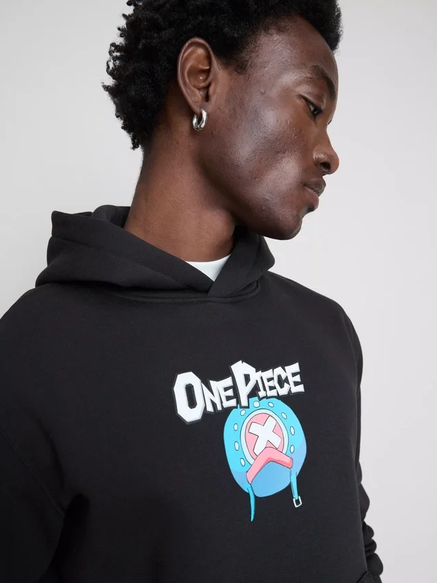 Tek parça Tony Chopper kapüşonlu sweatshirt Tek parça Tony Chopper kapüşonlu sweatshirt