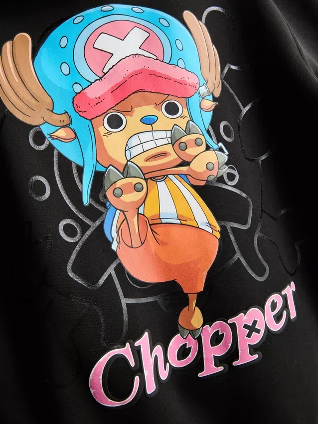 Tek parça Tony Chopper kapüşonlu sweatshirt Tek parça Tony Chopper kapüşonlu sweatshirt