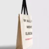 The Devil Wears Prada kanvas sloganlı tote çanta The Devil Wears Prada kanvas sloganlı tote çanta