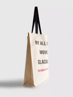 The Devil Wears Prada kanvas sloganlı tote çanta