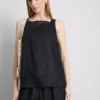 The Edit A-line geniş askılı keten üst The Edit A-line geniş askılı keten üst