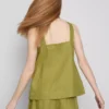 The Edit A-line geniş askılı keten üst The Edit A-line geniş askılı keten üst