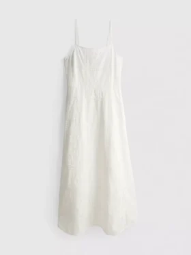 The Edit Broderie Midi Elbise