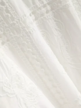 The Edit Broderie Midi Elbise