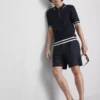 The Edit dokulu fermuarlı polo gömlek
