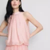 The Edit drapeli halter yaka, hava akışlı bluz The Edit drapeli halter yaka, hava akışlı bluz