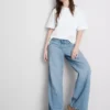 The Edit düz paça pamuklu denim jeanler The Edit düz paça pamuklu denim jeanler