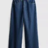 The Edit düz paça pamuklu denim jeanler The Edit düz paça pamuklu denim jeanler