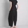 The Edit keten V yakalı sarma bluz The Edit keten V yakalı sarma bluz