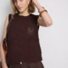 The Edit kroşe örgü kolsuz tişört The Edit kroşe örgü kolsuz tişört