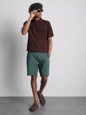 The Edit nervürlü polo gömlek