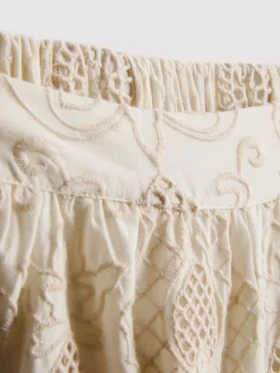 The Edit pamuklu broderie şort
