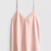 The Edit saten dantelli pijama cami üstü The Edit saten dantelli pijama cami üstü