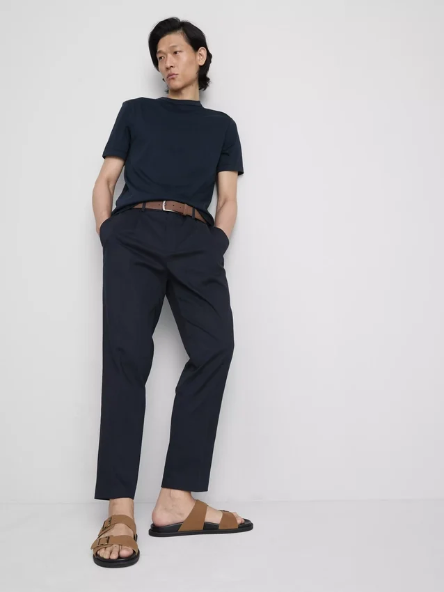 The Edit slim fit şeftali dokulu pantolon The Edit slim fit şeftali dokulu pantolon