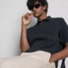 The Edit slim fit şeftali dokulu pantolon The Edit slim fit şeftali dokulu pantolon
